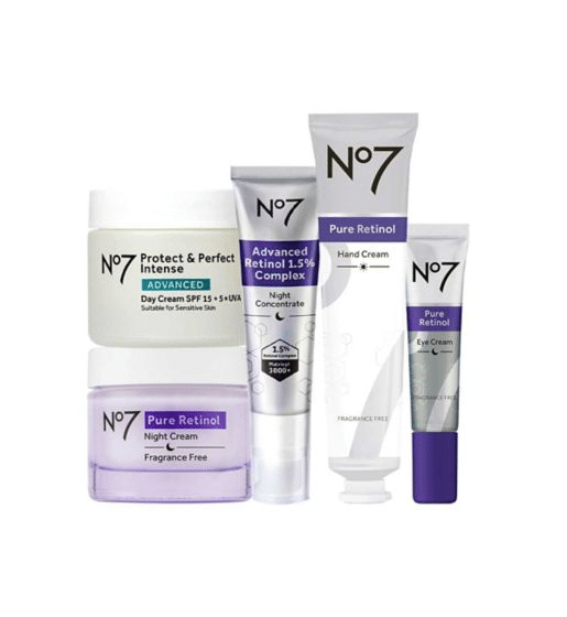 The No7 Retinol Total Kit Bundle.