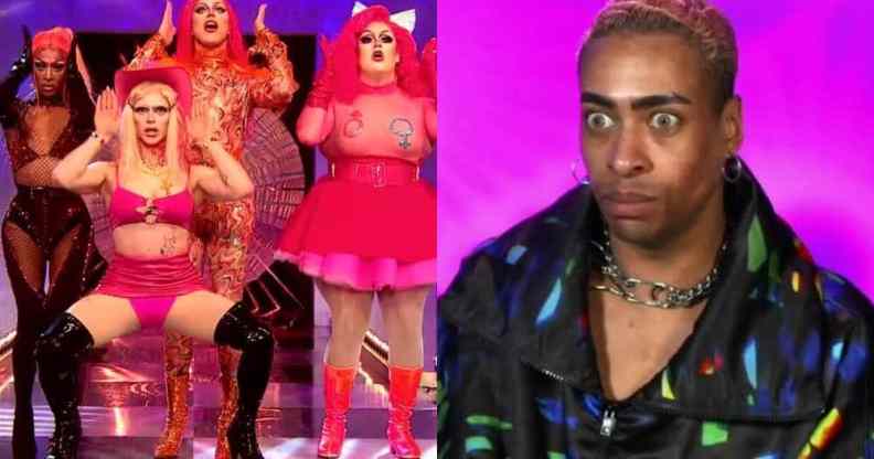 A side by side image of Drag Race UK contestants from the United Kingdolls and Tayce