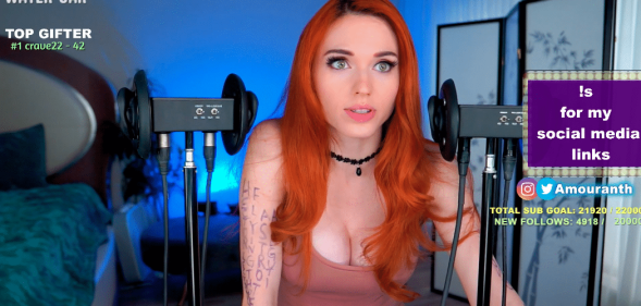 Twitch streamer Amouranth