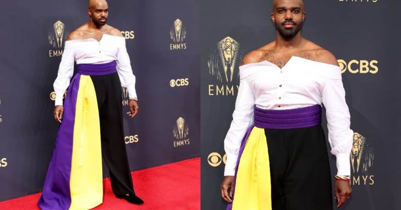 Carl Clemons-Hopkins at the 2021 Emmys.