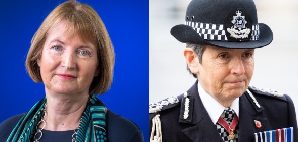 Headshots of Harriet Harman and Cressida Dick