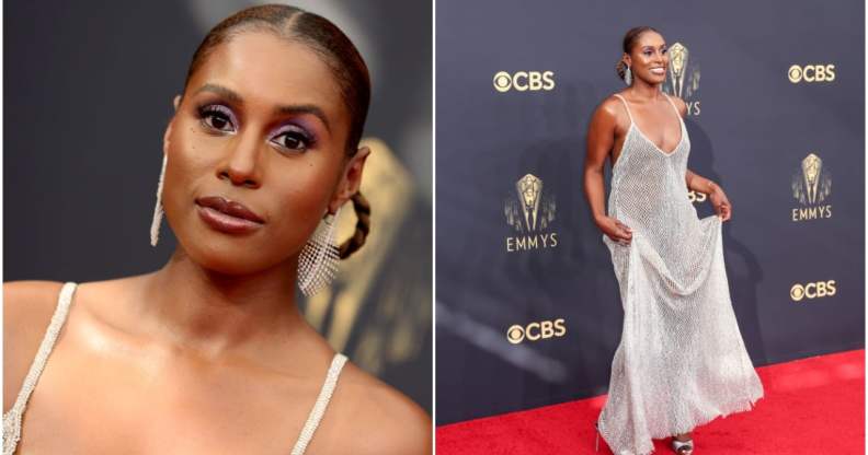 Issa Rae's Emmy red carpet eye makeup look cost £10.