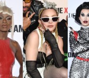 Symone, Madonna and Aquaria in separate photos