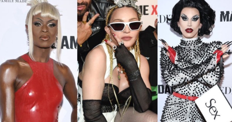 Symone, Madonna and Aquaria in separate photos