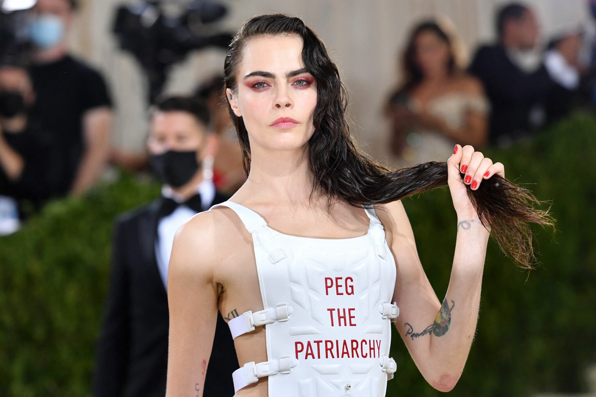 Luna Matatas trademarked the phrase "Peg the Patriarchy" in 2015.