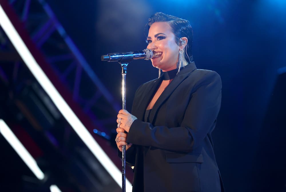 Demi Lovato performs onstage