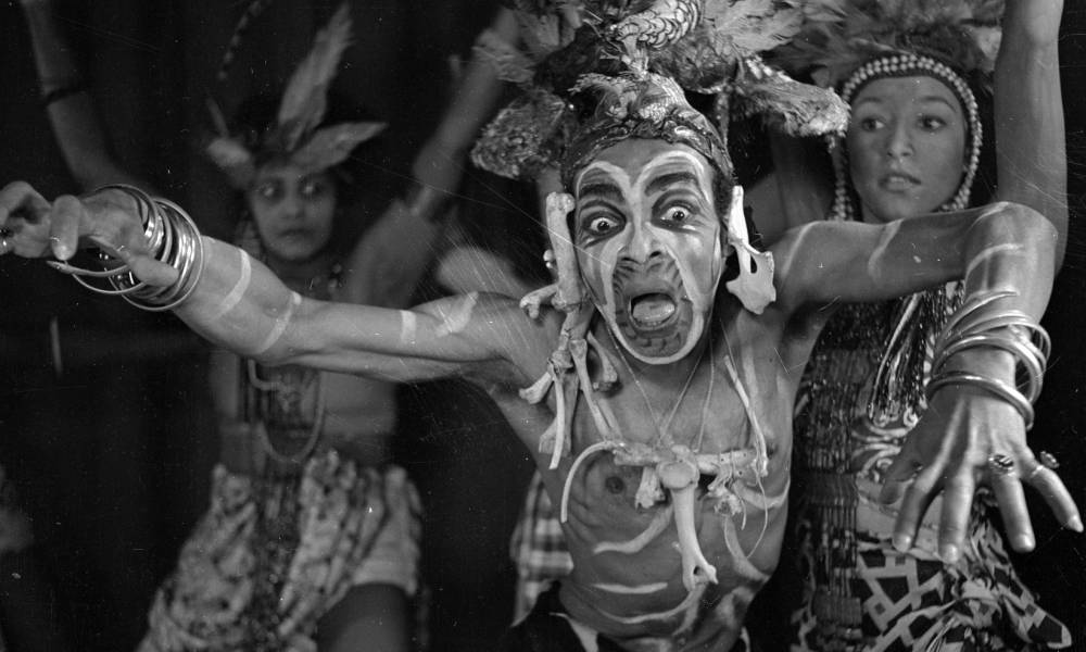 Berto Pasuka performs in a scene from the ballet They Came in May 1946