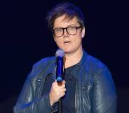 Hannah Gadsby performs on stage during Edinburgh Festival Fringe in 2017