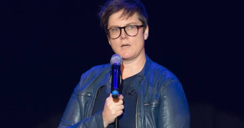 Hannah Gadsby performs on stage during Edinburgh Festival Fringe in 2017