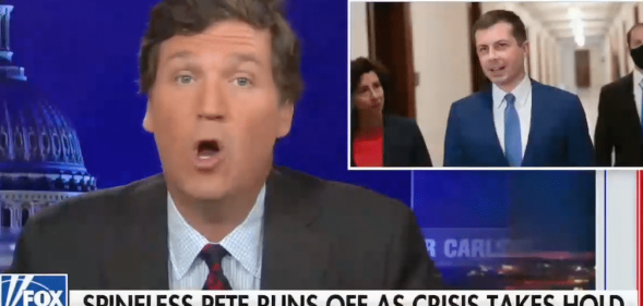 Tucker Carlson mocks Pete Buttigieg on his Fox News show