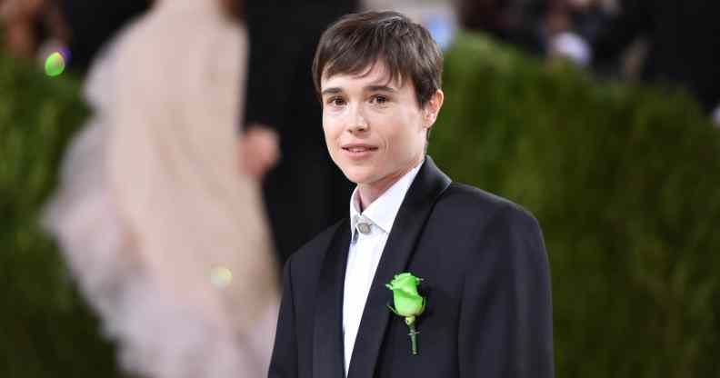 Elliot Page paid tribute to Oscar Wilde at the Met Gala.