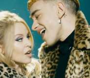 Kylie Minogue and Olly Alexander in the music video for A Second to Midnight