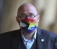 Greens' co-leader Patrick Harvie said Stonewall is being targeted for supporting trans rights.