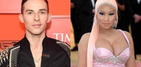 Side by side images of Adam Rippon and Nicki Minaj