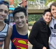 Arthur Nory poses with his boyfriend João Otávio Tasso