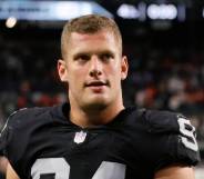 Carl Nassib during Kansas City Chiefs v Las Vegas Raiders on 14 November 2021