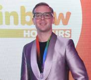 Dr Adrian Harrop is pictured at the Rainbow Honours at Madame Tussauds on 4 December 2019