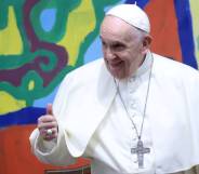 Pope Francis meets with young people in Rome