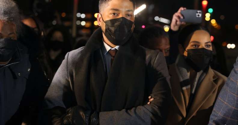 Jussie Smollett arrives in court