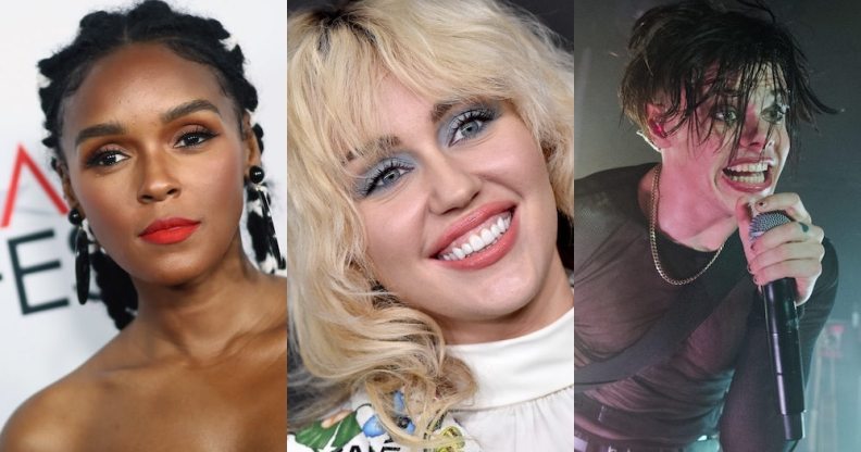 Janelle Monae, Miley Cyrus and Yungblud, who are all pansexual