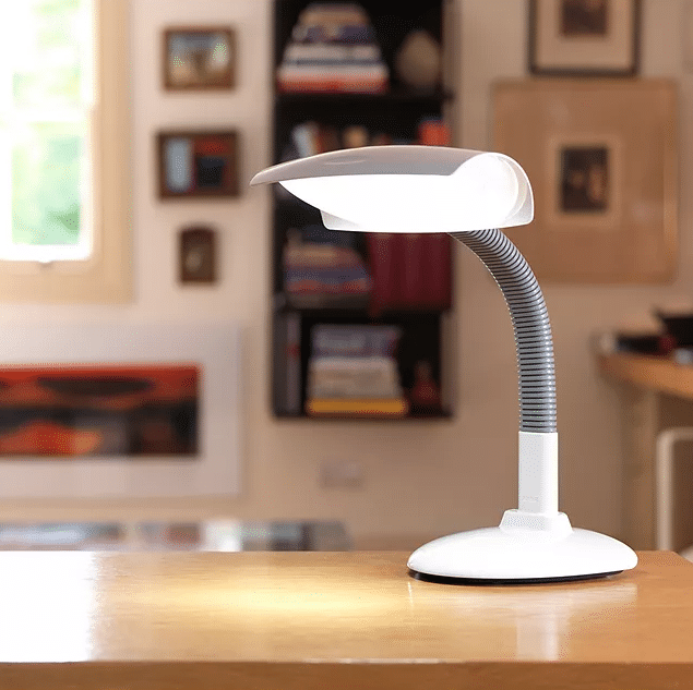 A SAD light desklamp. 