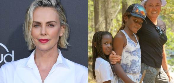 Charlize Theron shares rare photo of her daughters