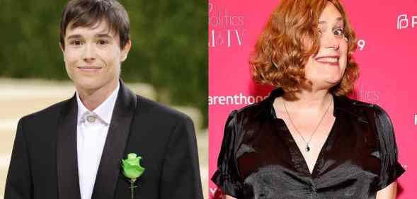 Side by side images of Elliot Page and Lilly Wachowski