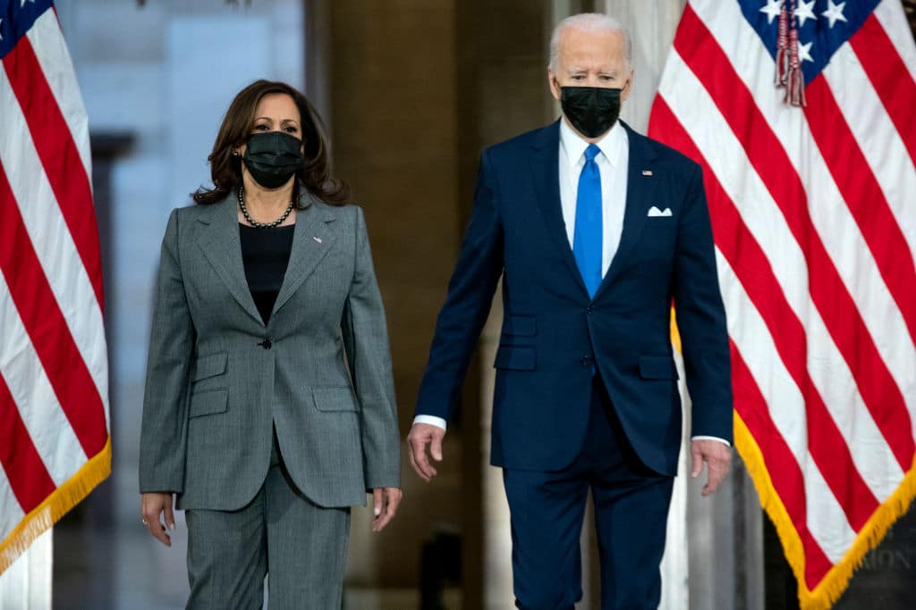 Kamala Harris and Joe Biden