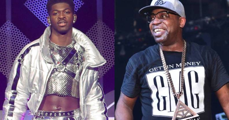 side by side pictures of Lil Nas X and Uncle Murda