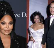 Janet Jackson in 2020, and Janet Jackson with James DeBarge