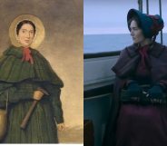 Mary Anning and Kate Winslet in Ammonite.