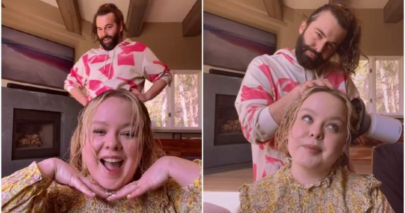 Jonathan Van Ness and Nicola Coughlan are friendship goals in a new TikTok video.