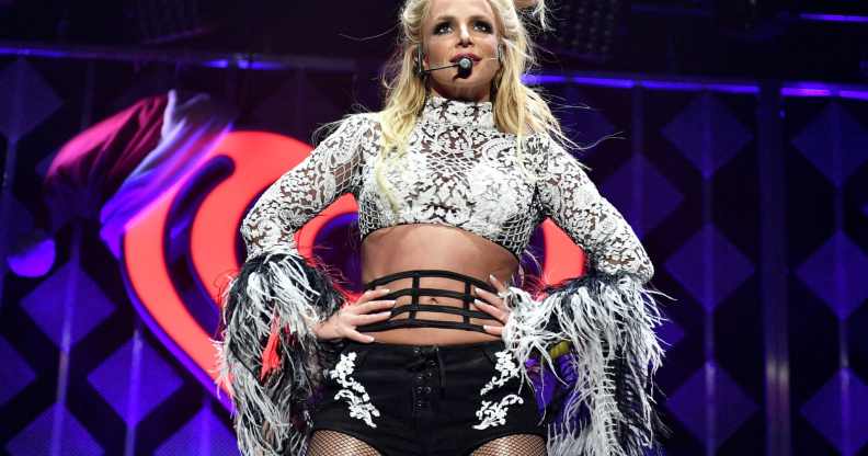 Singer Britney Spears performs onstage