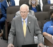 Republican Florida state senator Dennis Baxley, who introduced the don't say gay bill