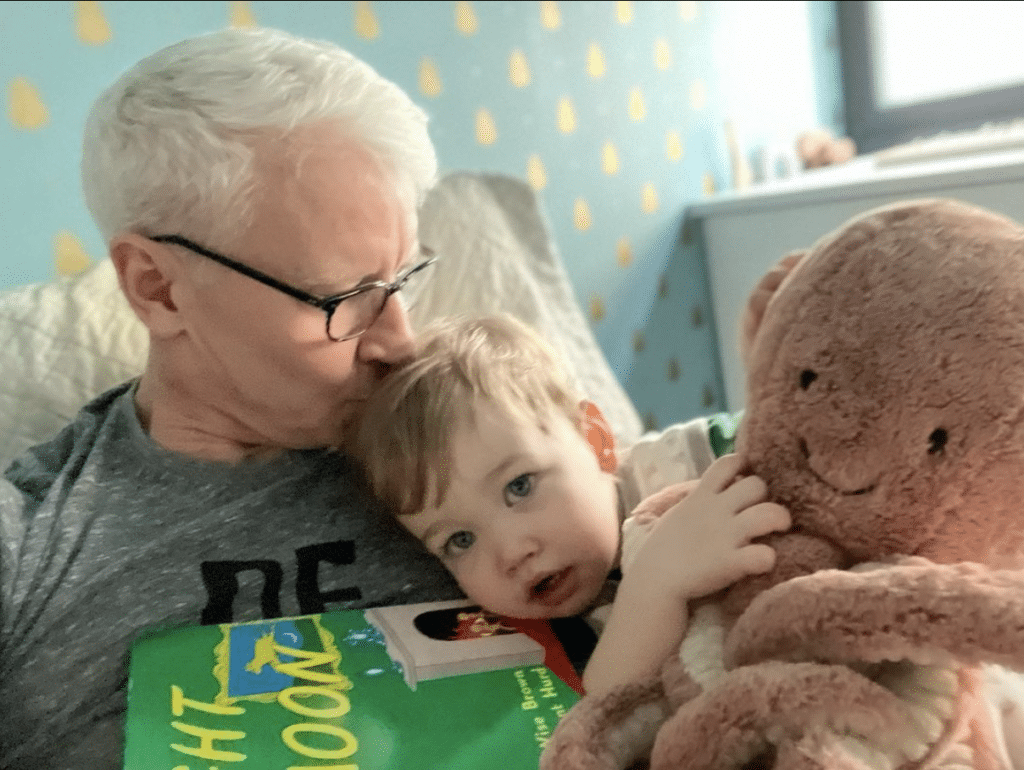 Anderson Cooper with his eldest son, Wyatt