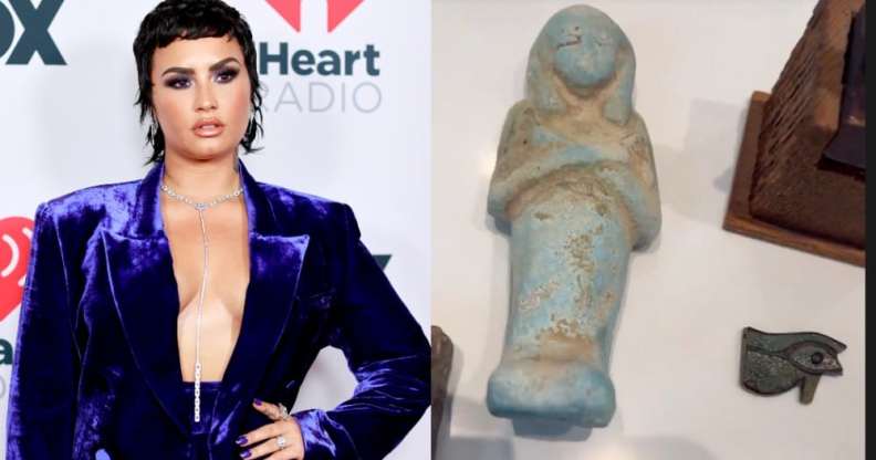 Demi Lovate dragged over her Egyptain artifacts collection