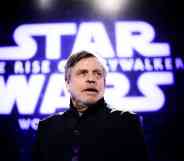 Mark Hamill attends the Premiere of Disney's "Star Wars: The Rise Of Skywalker"