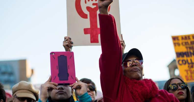 International Women's Day rally in New York