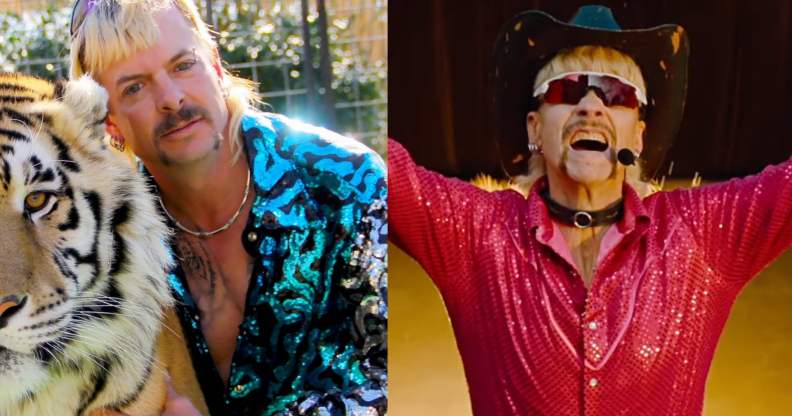 John Cameron Mitchell plays Joe Exotic in Joe vs Carole.