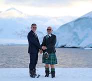 Stephen Carpenter and Eric Bourne have become the first same-sex couple to marry in British Antarctic Territory