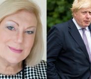 Carolyn Mercer and Boris Johnson