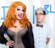 Jinx Monsoon smiles at Major Scales who is standing behind them and wearing a blue crown