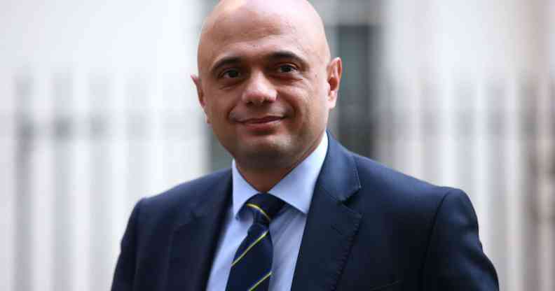 Health secretary Sajid Javid