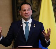 Leo Varadkar gestures with his hands