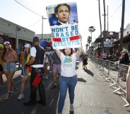 don't say gay protest at Tampa pride