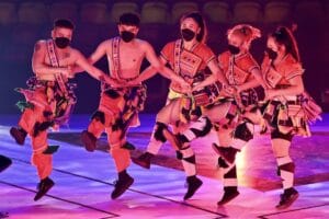 Indigenous dancers perform at the opening ceremony of the Asia Pride Games in Taipei, Taiwan