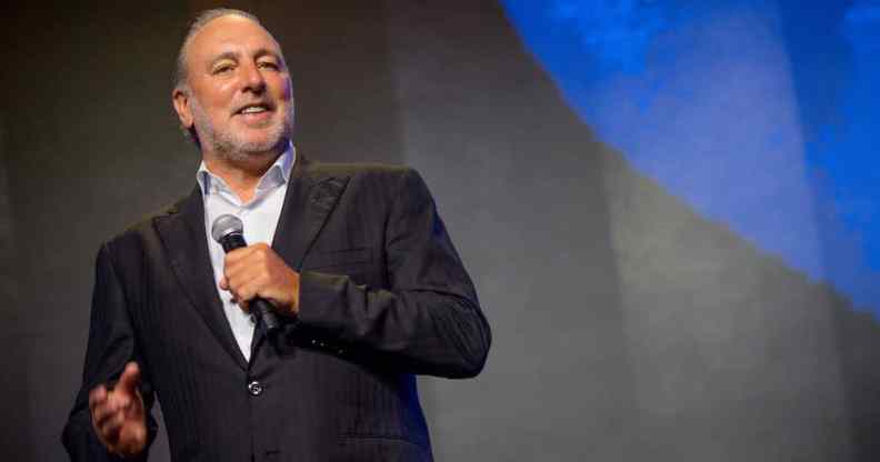 Former Hillsong leader Brian Houston at the grand opening of Hillsong Atlanta, 2021