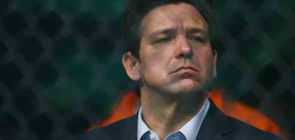 Ron DeSantis at a wrestling match