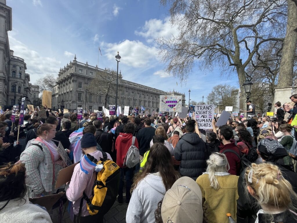 Poresters standing outside of Whitehall