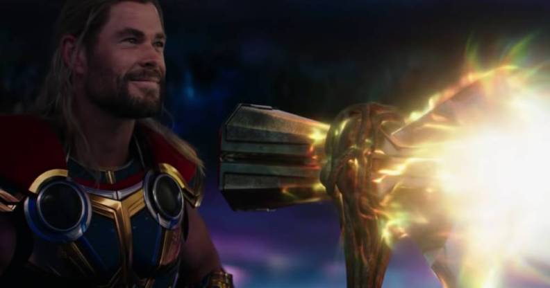 Chris Hemsworth plays Thor in the trailer for the Marvel film Thor: Love and Thunder